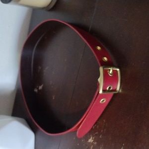 Coach Red Leather Belt Size M